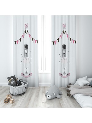 Lolla Evmila Çocuk Odası Desenli Fon Perde