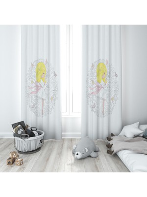 Lolla Evmila Çocuk Odası Desenli Fon Perde