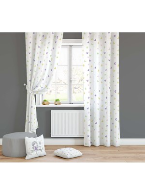 Lolla Evmila Çocuk Odası Desenli Fon Perde