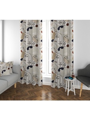 Lolla Evmila Çocuk Odası Desenli Fon Perde