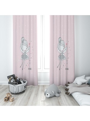 Lolla Evmila Çocuk Odası Desenli Fon Perde