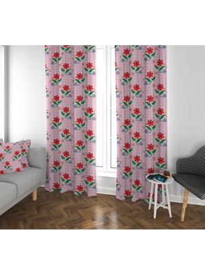 Lolla Evmila Çocuk Odası Desenli Fon Perde