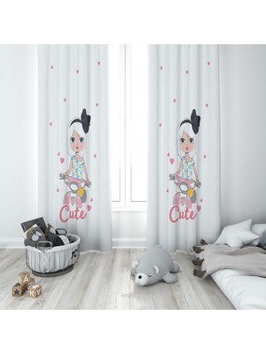 Lolla Evmila Çocuk Odası Desenli Fon Perde