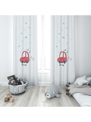 Lolla Evmila Çocuk Odası Desenli Fon Perde