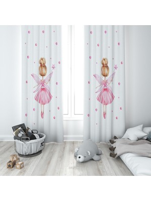 Lolla Evmila Çocuk Odası Desenli Fon Perde