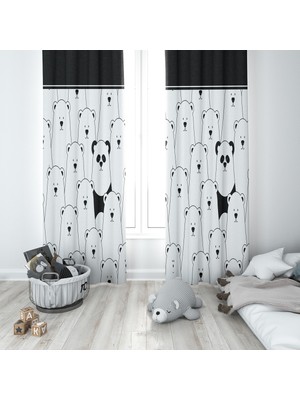 Lolla Evmila Çocuk Odası Desenli Fon Perde