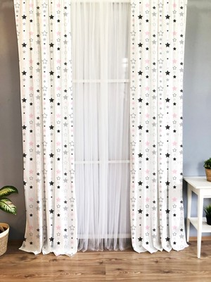 Lolla Evmila Çocuk Odası Desenli Fon Perde