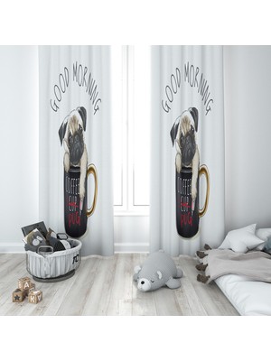 Lolla Evmila Çocuk Odası Desenli Fon Perde