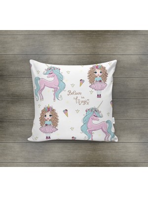 Evmila Dekoratif Çocuk Kırlent Kılıfı