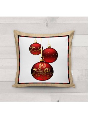 Evmila Yılbaşı Özel Kadife Kırlent Kılıfı