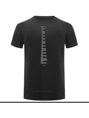 Herşey Nota Piyano Kravat Unisex Tshirt