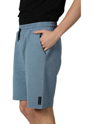 Defy's Kesik Paça Detaylı Erkek Şort Koyu Mavi