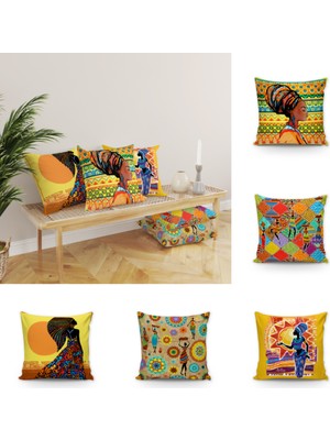 Evmila Dekoratif Kırlent Kılıf 5'li Set