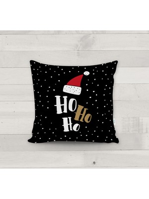 Evmila Dekoratif Yılbaşı Desenli Kırlent Kılıfı