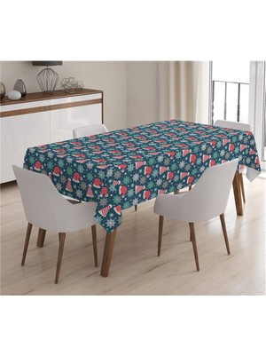 Evmila Yılbaşı Özel Desenli Masa Örtüsü