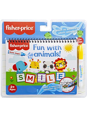 Magic Water Fisher Price Hayvanlar Sulu Kalem ile Boyama Kitabı (Mini Kitap)