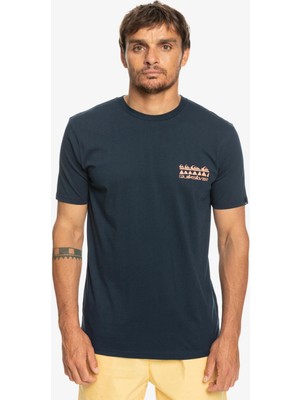 Quiksilver Quikspray Erkek Mavi Tişört