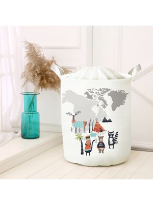 instababyrooms Dijital Baskılı Çok Amaçlı Sepet Model 00290