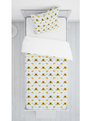 Evmila Dijital Baskılı Çiçekli Örtü Yastık Seti Lldcfp 85