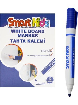Smart Kids Beyaz Tahta Kalemi Mavi 12 Adet