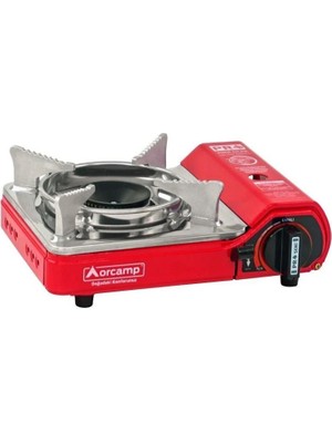 Orcamp Tekli Portatif Ocak Mini Kırmızı