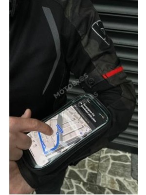 Bike Sky Motosiklet Kol Telefon Tutucu Motorsiklet Kol Çantası Su Geçirmez-Gidon Bağlantılı-Dokunmatikli Mt-45