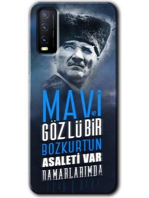 MRC İletişim Vivo Y20 Kılıf Hd Desen Baskılı Arka Kapak - Bozkurt Atatürk
