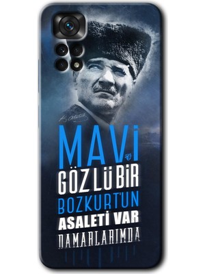 MRC İletişim Xiaomi Redmi Note 11 5g Global Kılıf Hd Desen Baskılı Arka Kapak - Bozkurt Atatürk