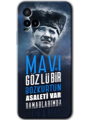 MRC İletişim Vivo Y21S Kılıf Hd Desen Baskılı Arka Kapak - Bozkurt Atatürk