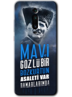 MRC İletişim Xiaomi Mi 9t Kılıf Hd Desen Baskılı Arka Kapak - Bozkurt Atatürk