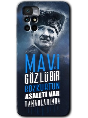 MRC İletişim Xiaomi Redmi Note 11 4g Kılıf Hd Desen Baskılı Arka Kapak - Bozkurt Atatürk