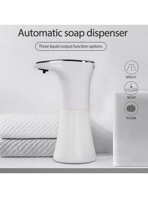 Xhltd Otomatik Sensör Sabunluk USB Şarj Edilebilir Sabunluk Dakikasız Sabun Dağıtıcı Banyo Şampuanı Dağıtıcı El Sabunu | Sıvı Sabunluk Dispenseri (Sprey Tipi) (Yurt Dışından)