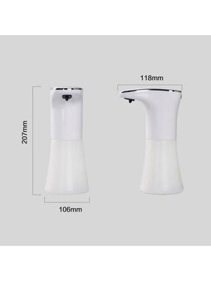 Xhltd Otomatik Sensör Sabunluk USB Şarj Edilebilir Sabunluk Dakikasız Sabun Dağıtıcı Banyo Şampuanı Dağıtıcı El Sabunu | Sıvı Sabunluk Dispenseri (Sprey Tipi) (Yurt Dışından)