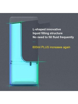 Xhltd Sabunluk Dokunmamış Otomatik Sıvı Pompa Eller Ücretsiz 600 ml Otomatik El Sabunluk USB / Pil Şarj Duvarı Dağı | Sıvı Sabunluk (Yurt Dışından)