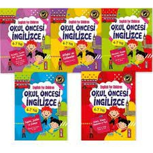 Harika Çocuk Yayınları 4-6 Yaş Okul Öncesi Ingilizce Eğitim Seti - 5 Kitap