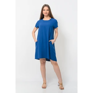 Kadın Aerobin Kumaş Yazlık Elbise Lacivert Rengi