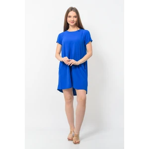 Kadın Aerobin Kumaş Yazlık Elbise Saks Rengi