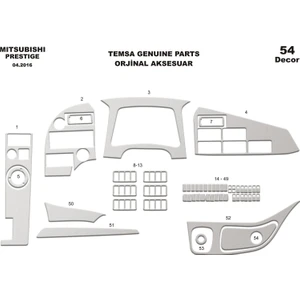 meriç cockpit design Meriç® Mitsubishi Temsa Prestige Ön Torpido Kaplama Maun 54 Parça 2016-›
