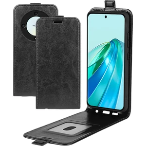 Onur Için X9A 5g Kart Sahibi Telefon Kasası Çılgın At Dokusu Pu Deri Dikey Flip Kapak (Yurt Dışından)