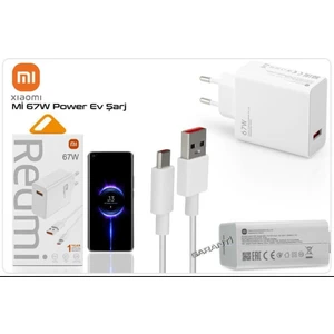 67W Turbo Şarj Aleti Hızlı ve Turbo 3 Kat Hızlı Tüm Type-C Girişli Telefonlara Uyumlu 3 Kat Hızlı Şarj