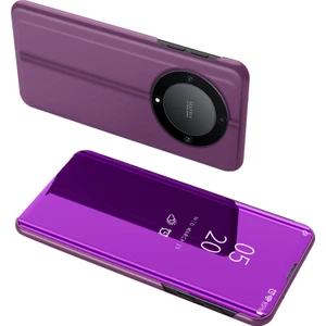 Deri Kılıf Şeref X9A 5g / Magic5 Lite 5g Görünüm Pencere Stand Aynası Elektraptaşlama Telefon Kapağı (Yurt Dışından)