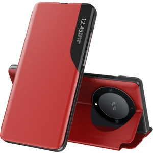 Onur Için X9A 5g / Magic5 Lite 5g Pu Deri Kabuk Yan Görünüm Pencere Standı Kılıf Telefon Kapağı (Yurt Dışından)