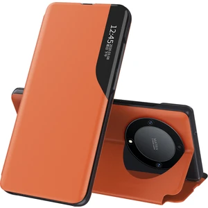 Onur Için X9A 5g / Magic5 Lite 5g Pu Deri Kabuk Yan Görünüm Pencere Standı Kılıf Telefon Kapağı (Yurt Dışından)
