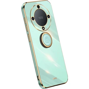 Honor Için Xinli MAGIC55 Lite 5g / X9A 5g Yüzük Kickstand Elektraplatma Telefon Kılıfı Tpu Telefon Kapağı (Yurt Dışından)