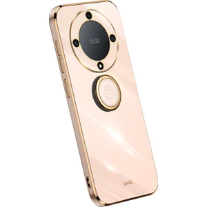 Honor Için Xinli MAGIC55 Lite 5g / X9A 5g Yüzük Kickstand Elektraplatma Telefon Kılıfı Tpu Telefon Kapağı (Yurt Dışından)