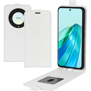 Onur Için X9A 5g Kart Sahibi Telefon Kasası Çılgın At Dokusu Pu Deri Dikey Flip Kapak (Yurt Dışından)