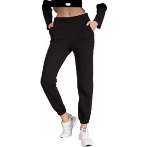 Womenly Moda 2000 Siyah Kadın Eşofman Altı Pamuklu