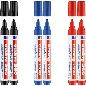 Tahta Kalemi E-260 Kırmızı-Mavi-Siyah 3 Renk Set