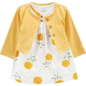 Kız Bebek Tulum Set 2'li Paket Sarı