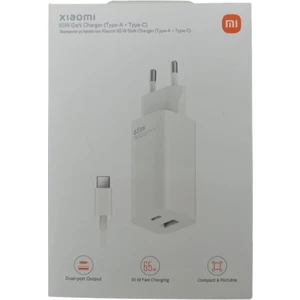 65W Gan Type-A + Type-C Şarj Aleti (Xiaomi Türkiye Garantili)